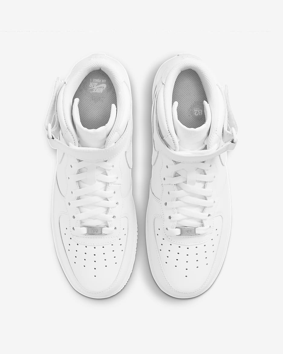 Calzado para hombre Nike Air Force 1 Mid '07 - Blanco/Blanco