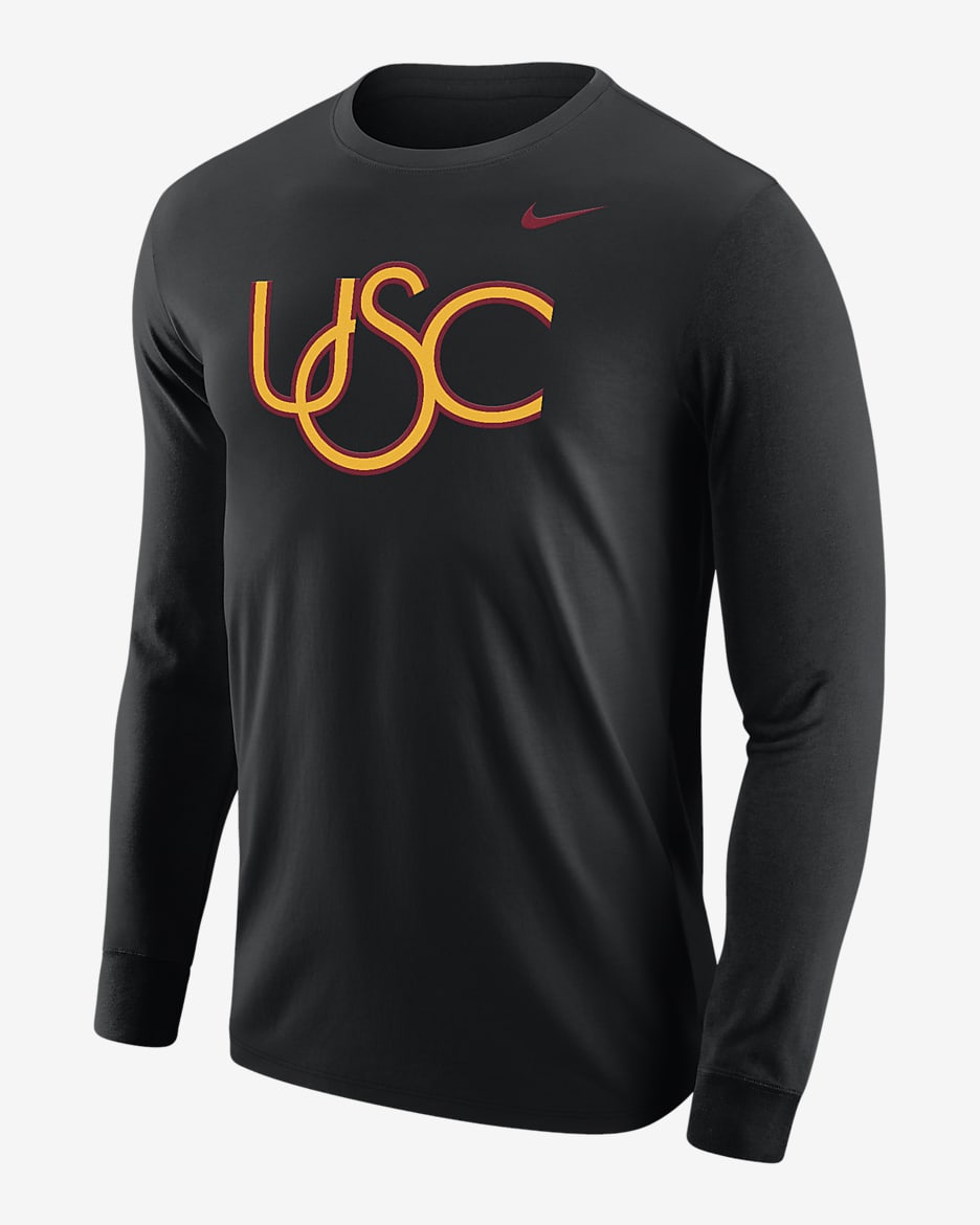 USC Men's Nike College Long-Sleeve T-Shirt - Black