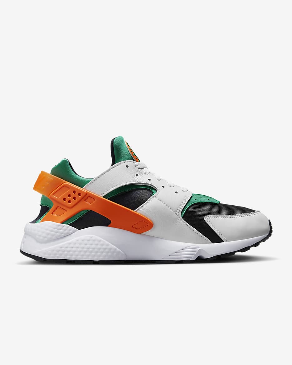 Nike Air Huarache Men's Shoes - White/Stadium Green/Black/Safety Orange