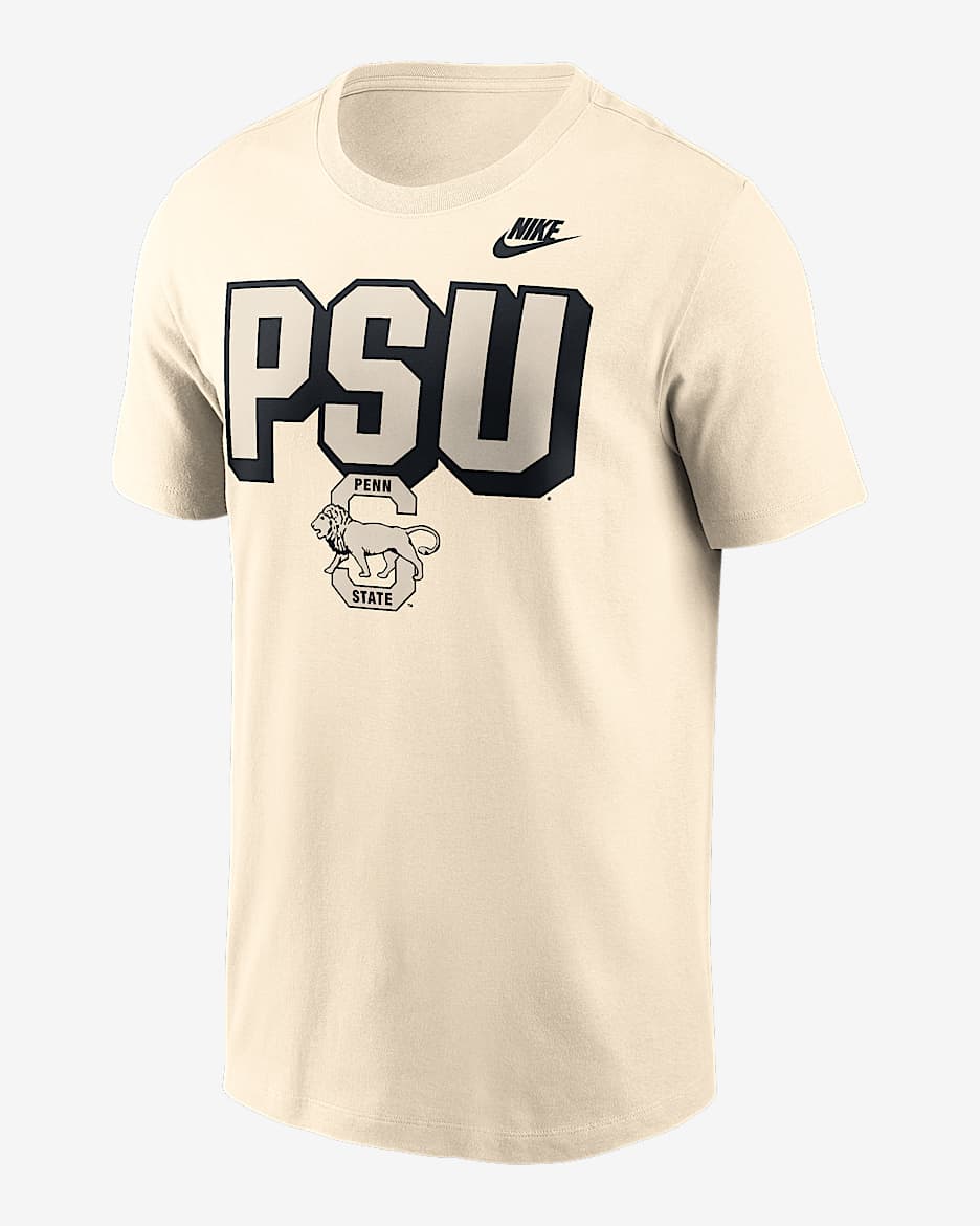 Penn State Team Bold Men's Nike College T-Shirt - Natural