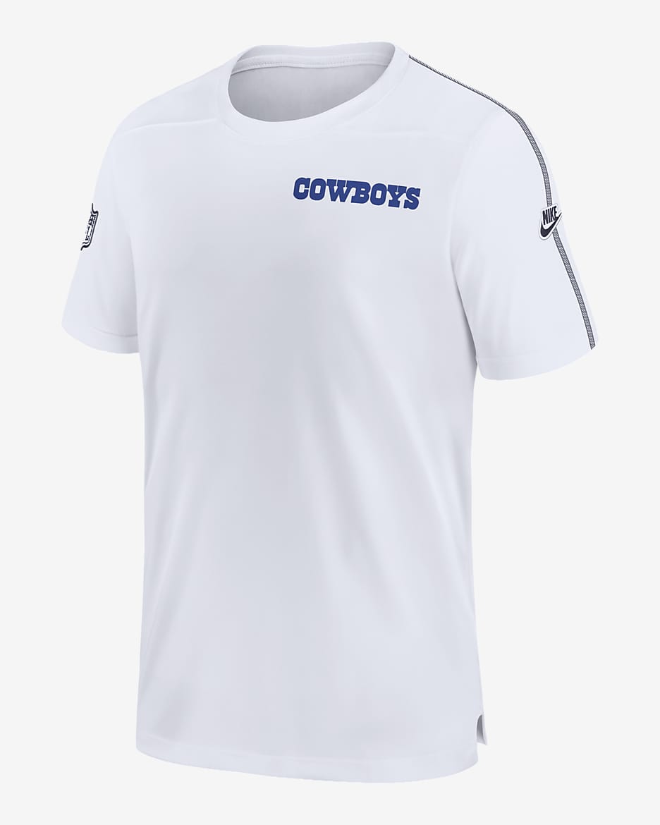 Dallas Cowboys Sideline Coach Men's Nike Dri-FIT NFL Top - White