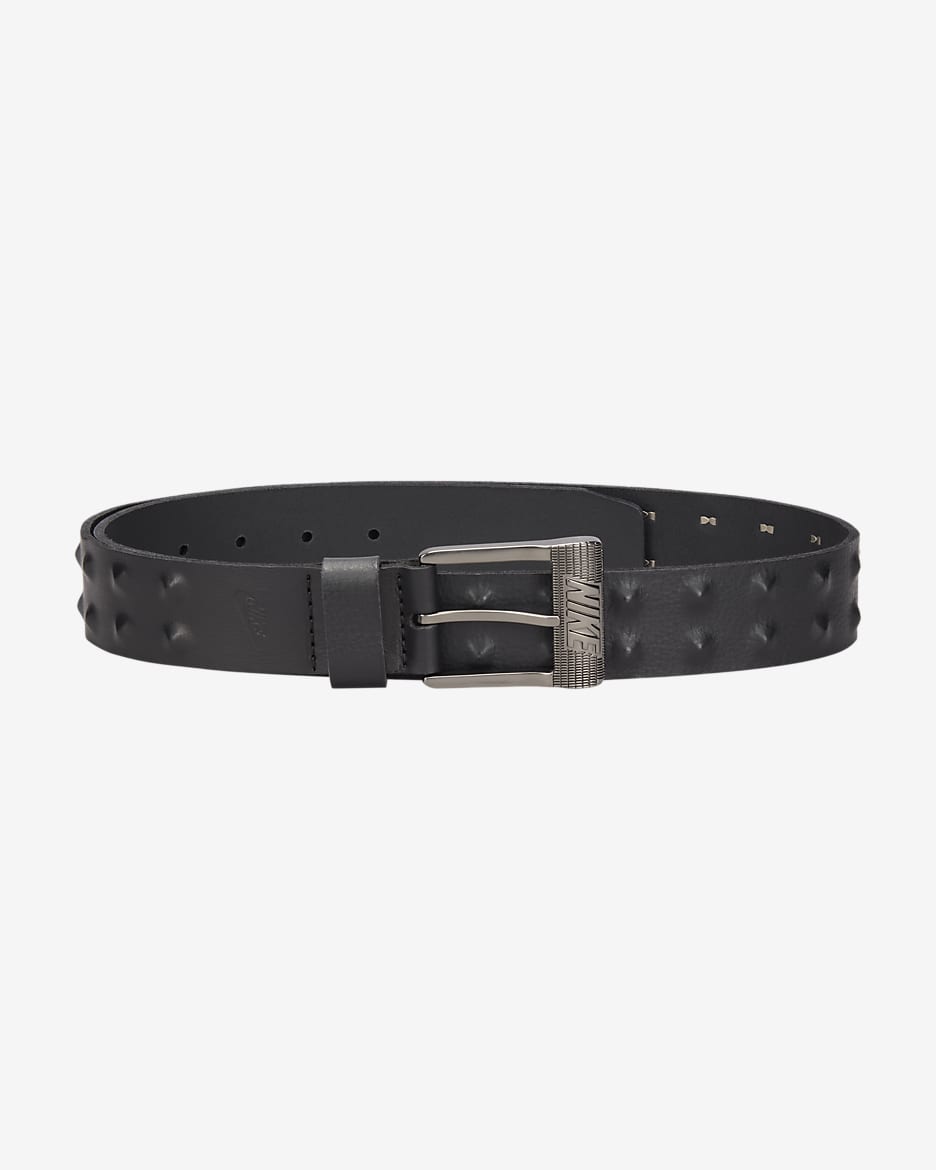 Nike Men's Studded Belt - Black/Chianti/White