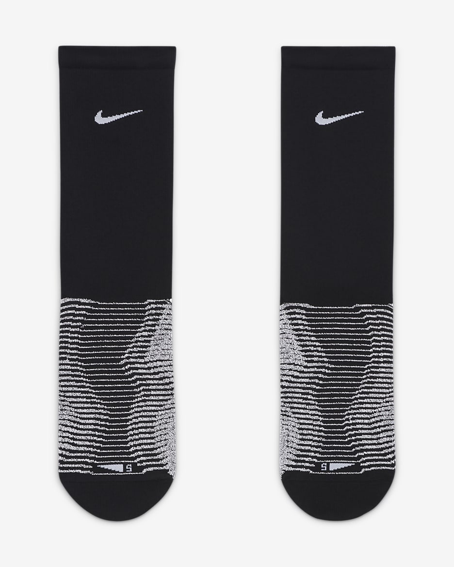 NikeGrip Vapor Strike Fußball-Crew-Socken - Schwarz/Weiß