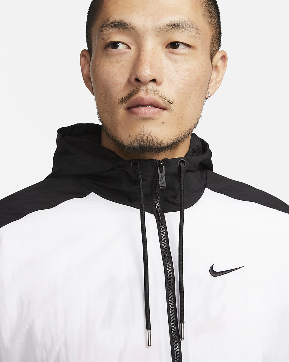 nike sportswear hooded woven jacket