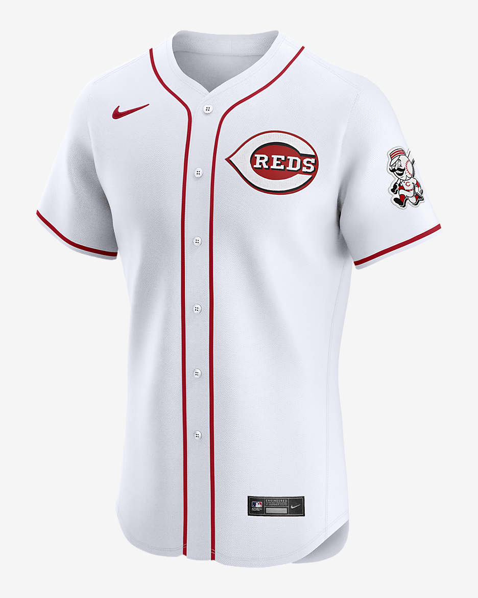 Jersey Nike Dri-FIT ADV de la MLB Elite para hombre Cincinnati Reds - Blanco