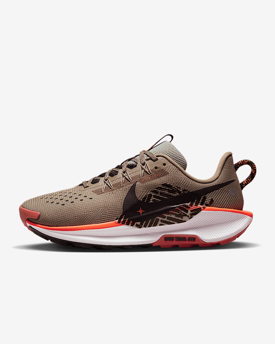 Nike Pegasus Trail 5 Women's Trail Running Shoes - Khaki/Hyper Crimson/Vintage Coral/Velvet Brown