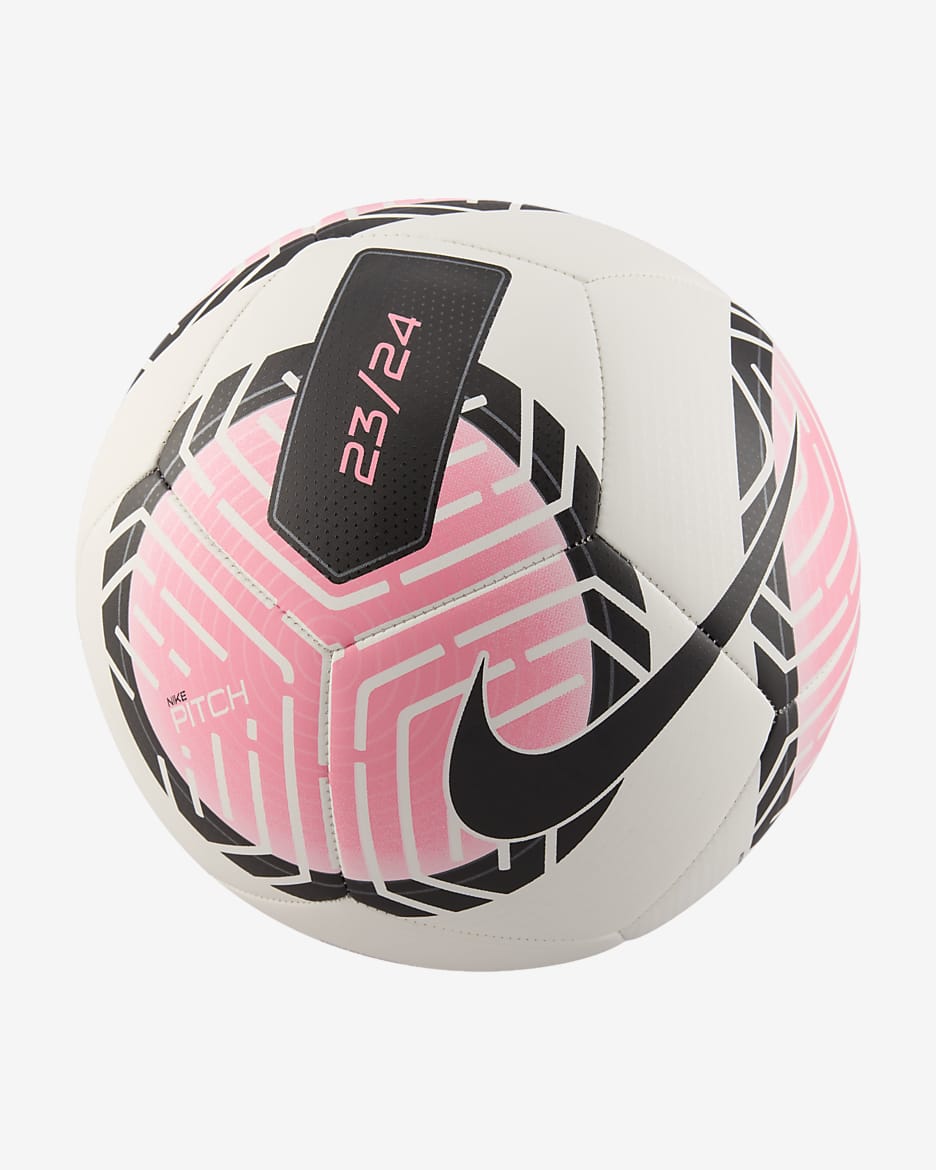 Ballon de football Nike Pitch - Blanc/Sunset Pulse/Noir