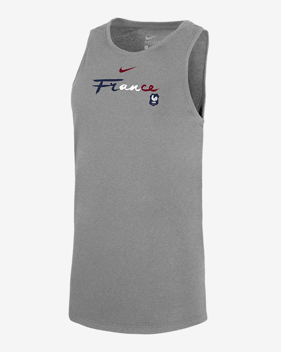 FFF Women's Nike Dri-FIT Soccer Tank Top - Dark Grey Heather