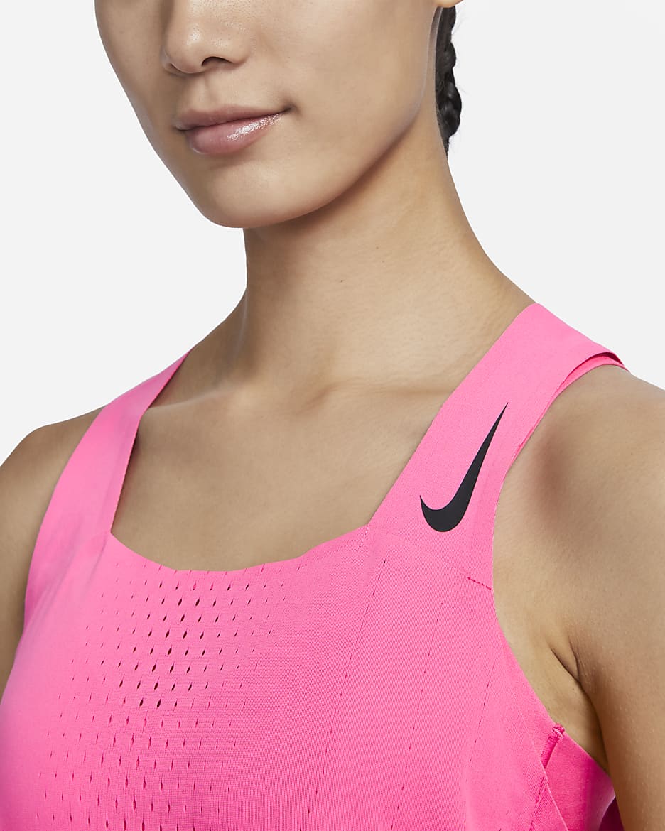 Nike Dri-FIT ADV AeroSwift Women's Racing Vest - Pinksicle/Black
