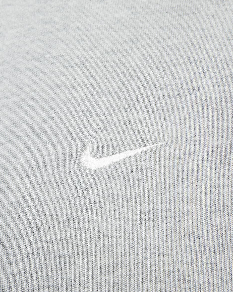 Top de básquetbol con cuello redondo Dri-FIT para hombre Nike Standard Issue - Gris oscuro jaspeado/Marfil pálido