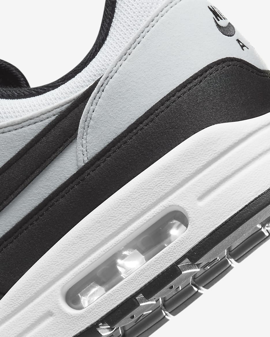 Chaussure Nike Air Max 1 pour homme - Blanc/Pure Platinum/Noir