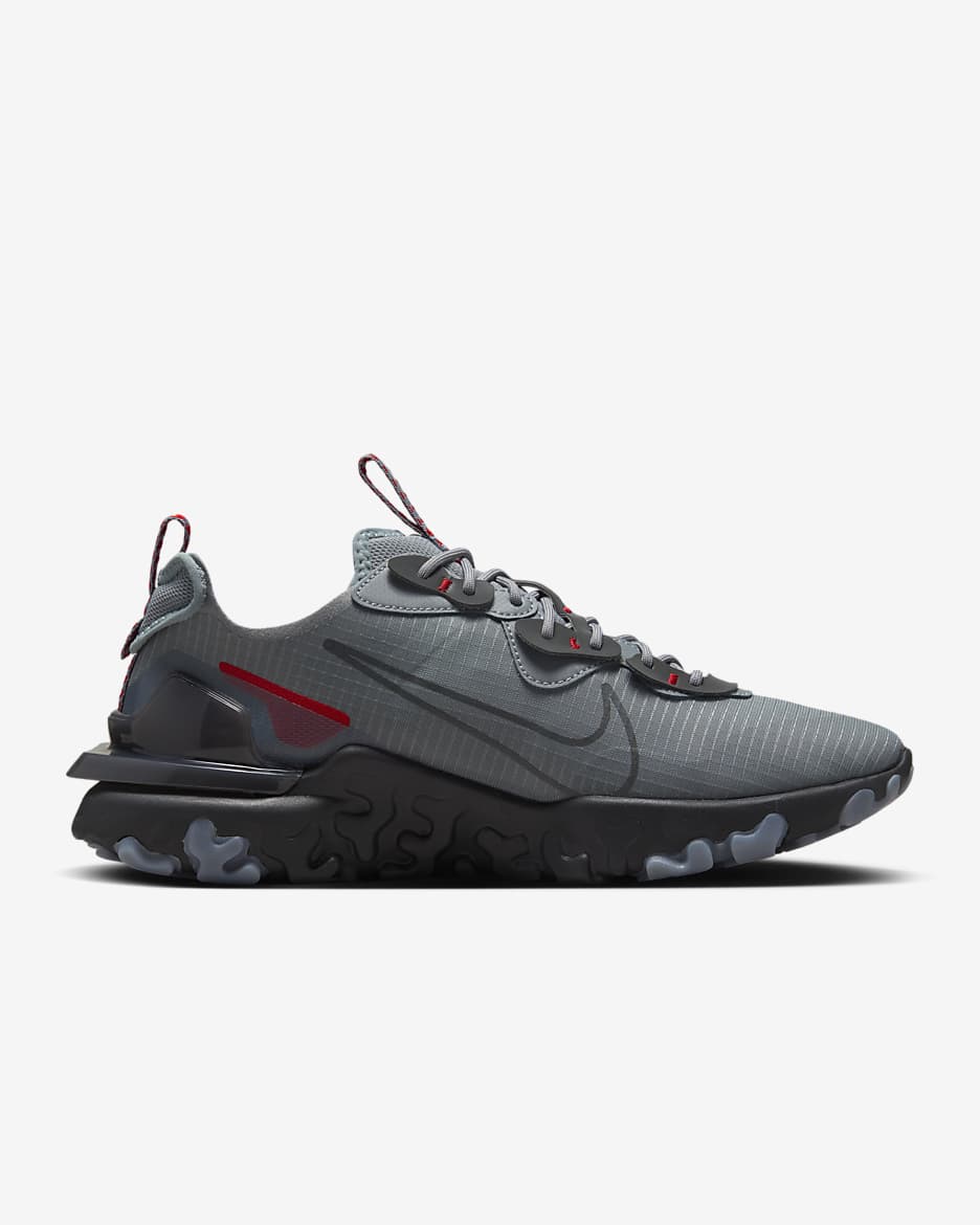 Sapatilhas Nike React Vision para homem - Cinzento Cool/Vermelho University/Anthracite