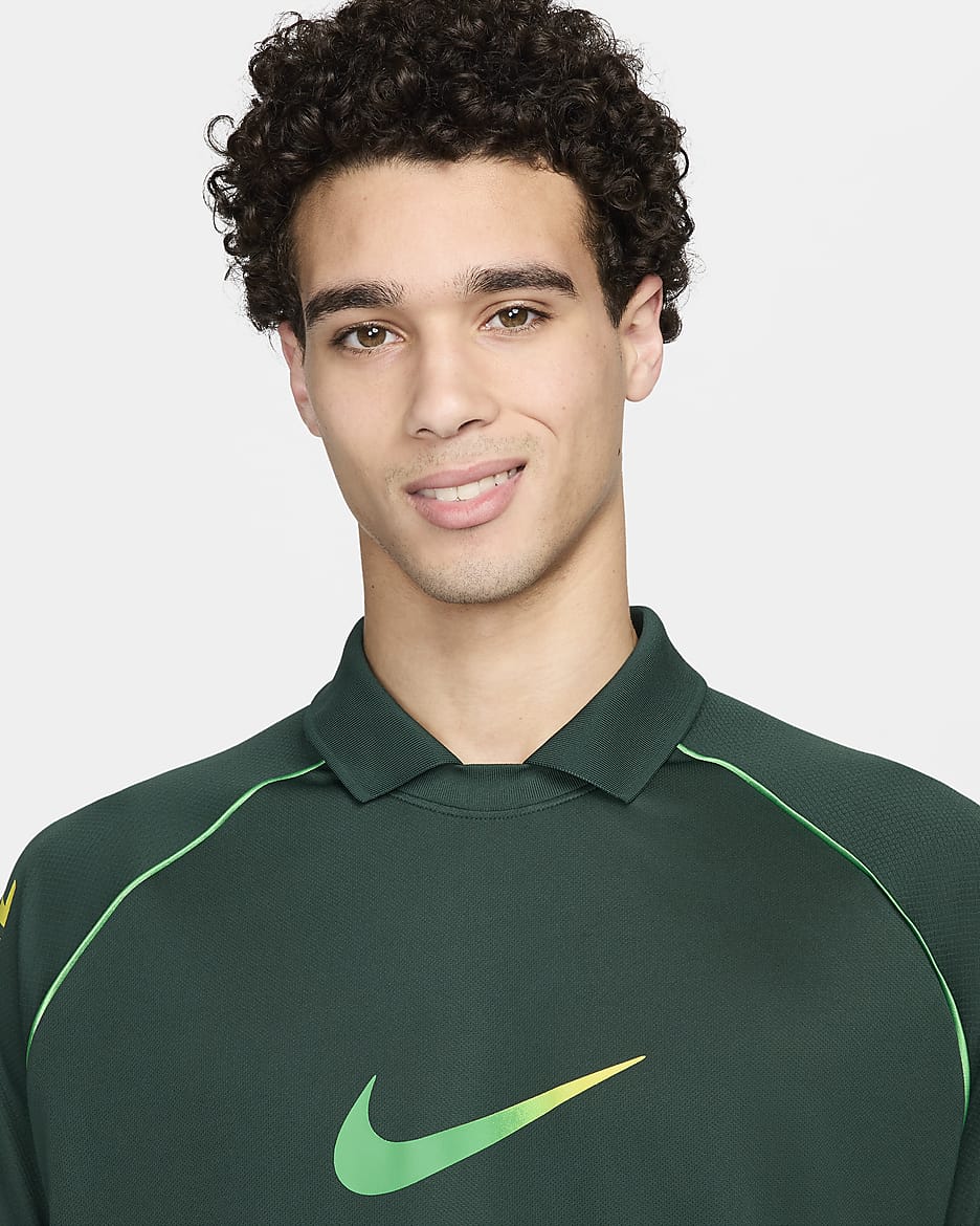 Jersey de fútbol Nike Dri-FIT de Brasil para hombre - Verde pro/Verde chispa claro/Amarillo dinámico