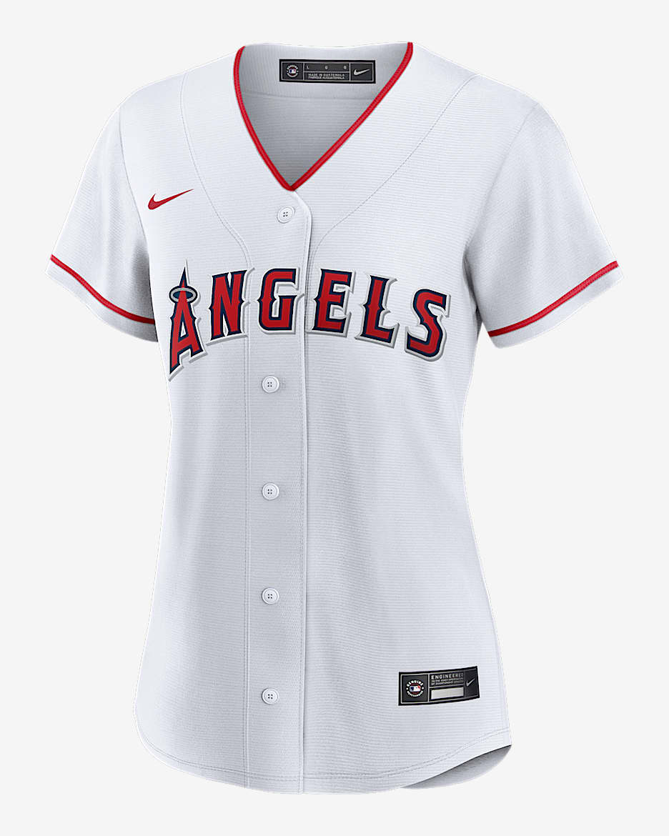 MLB Los Angeles Angels (Mike Trout) Women's Replica Baseball Jersey - White
