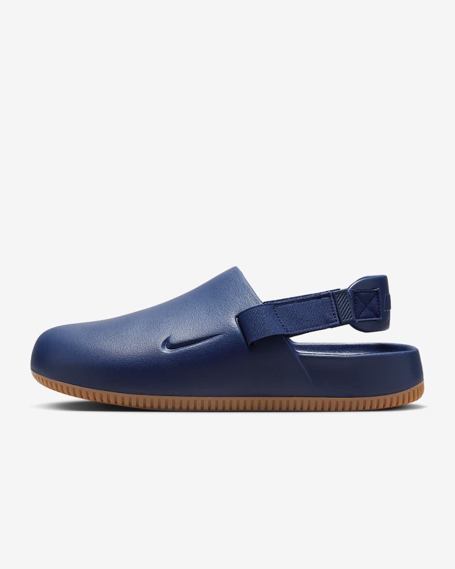 Nike Calm Men's Mules - Navy/Gum Medium Brown/Navy