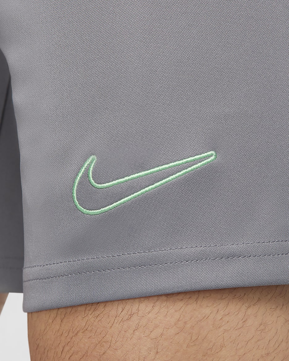 Nike Dri-FIT Academy Men's Dri-FIT Football Shorts - Smoke Grey/Dark Smoke Grey/Vapour Green