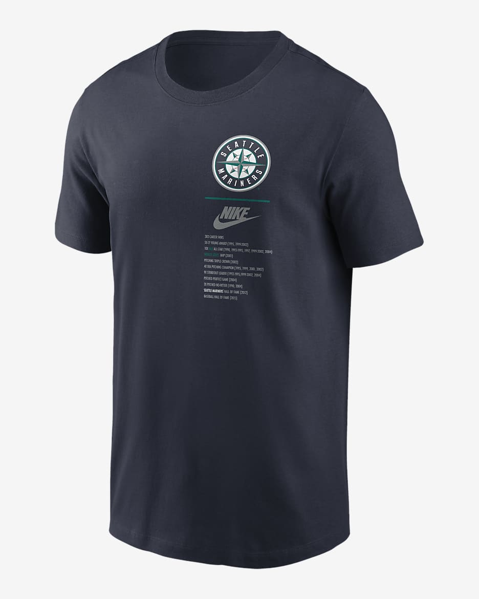Randy Johnson Seattle Mariners Legends Men's Nike MLB T-Shirt - Aqua