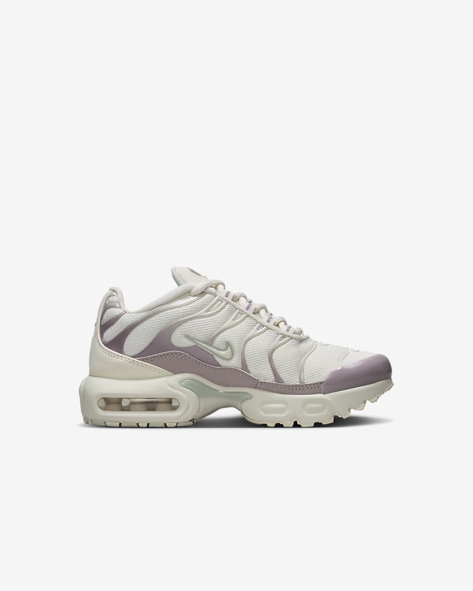 Nike Air Max Plus Little Kids' Shoes - Sail/Light Silver/Light Violet Ore/Phantom