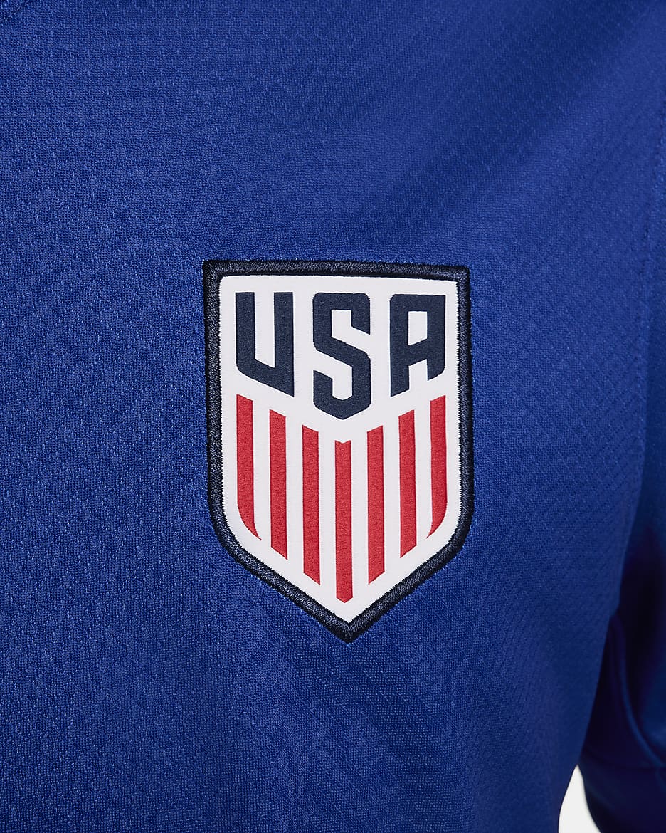 USMNT 2024 Stadium (bortedrakt) Nike Dri-FIT Replica fotballdrakt til dame - Old Royal/Hvit/Hvit