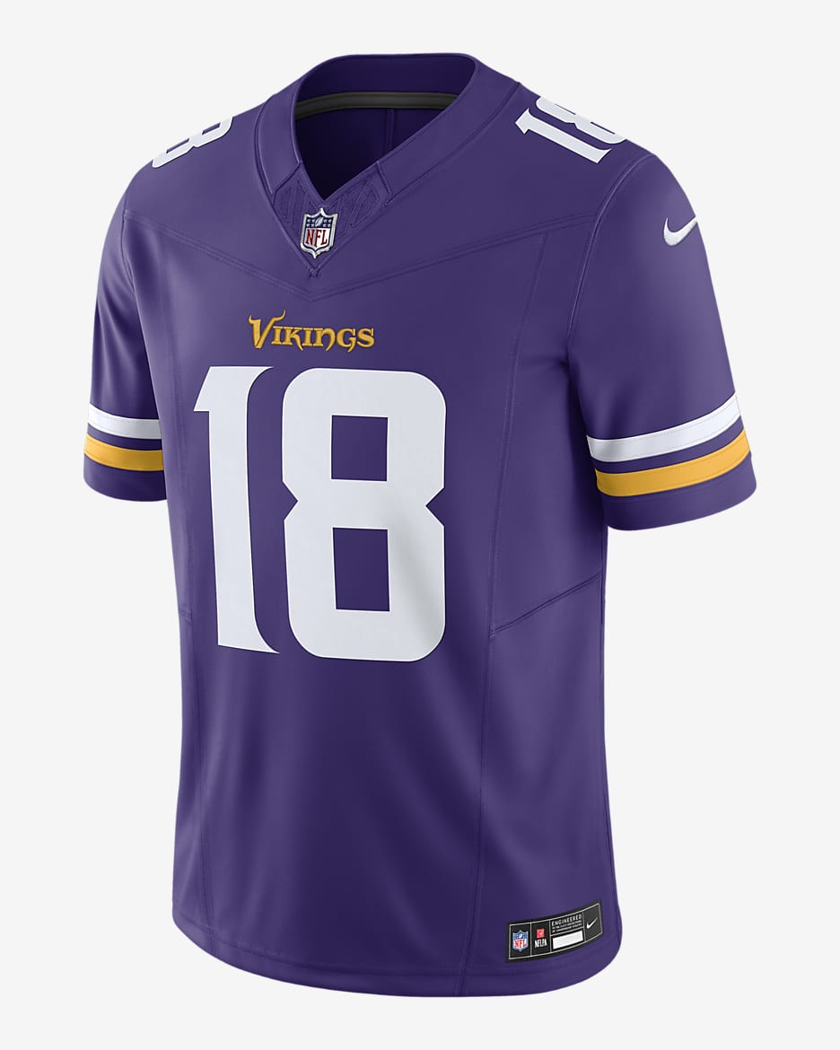 Justin Jefferson Minnesota Vikings Men's Nike Dri-FIT NFL Limited Football Jersey - Purple