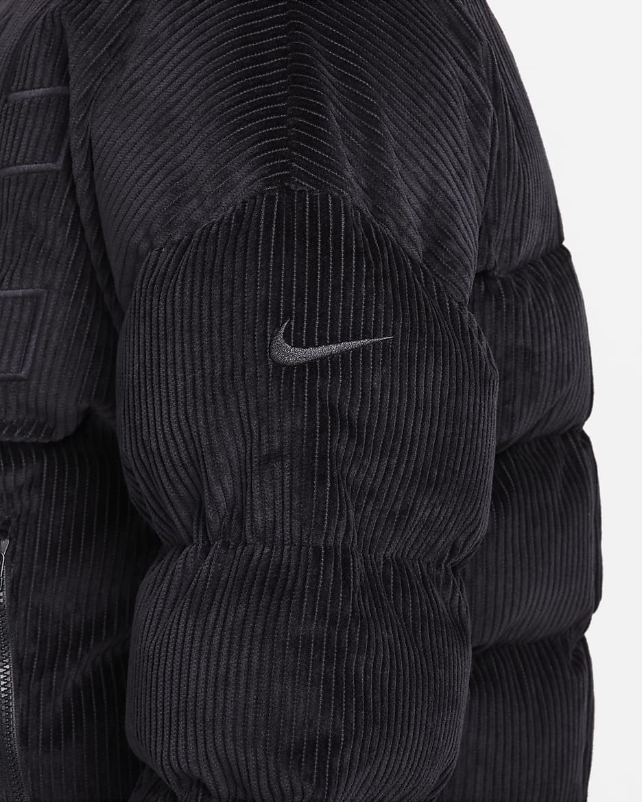 Nike Sportswear Essential Women's Therma-FIT Oversized Corduroy Puffer - Black/Black