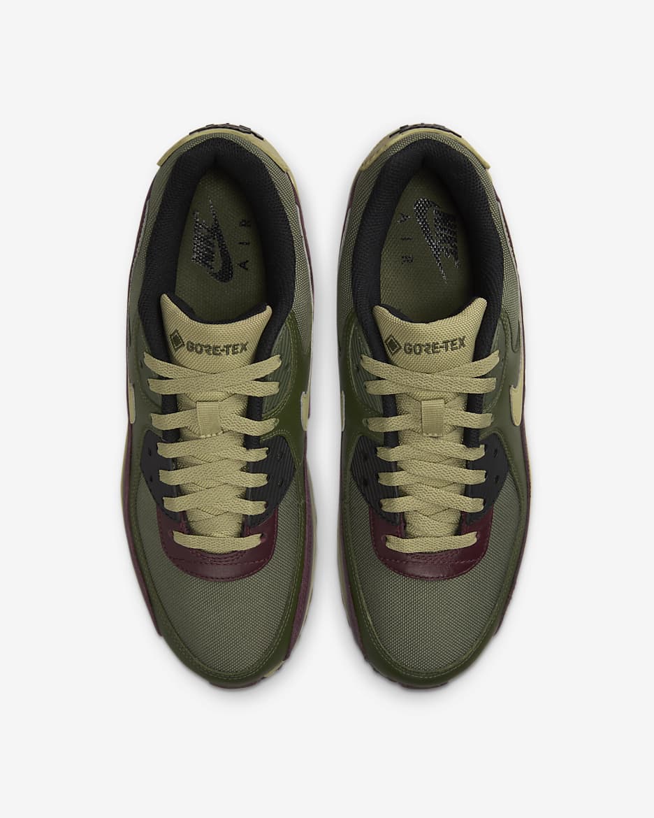 Nike Air Max 90 GORE-TEX Herrenschuh - Medium Olive/Cargo Khaki/Burgundy Crush/Neutral Olive