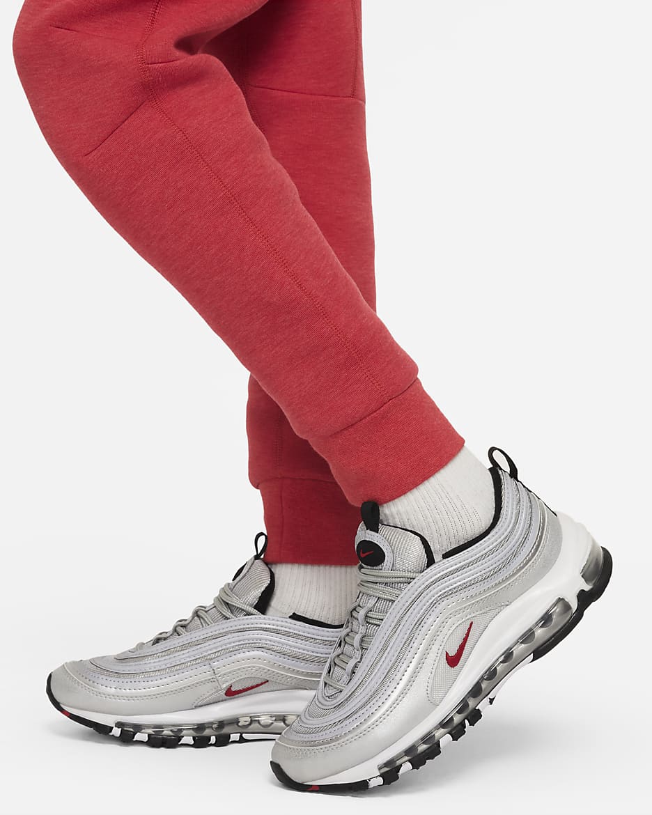Nike Sportswear Tech Fleece Hose für ältere Kinder (Jungen) - Light University Red Heather/Schwarz/Schwarz
