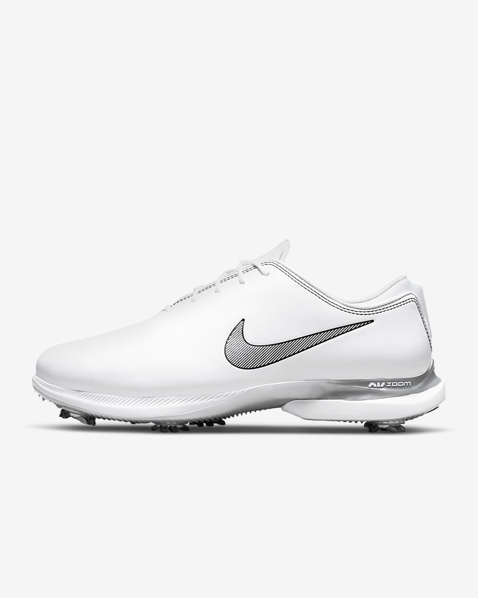 Nike Air Zoom Victory Tour 2 Golf Shoes (Wide) - White/Metallic Platinum/Black