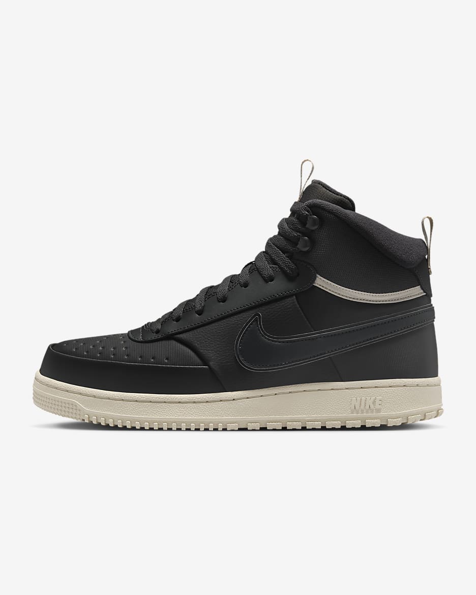 Nike Court Vision Mid Men's Winterized Shoes - Dark Smoke Grey/Light Bone/Dark Smoke Grey