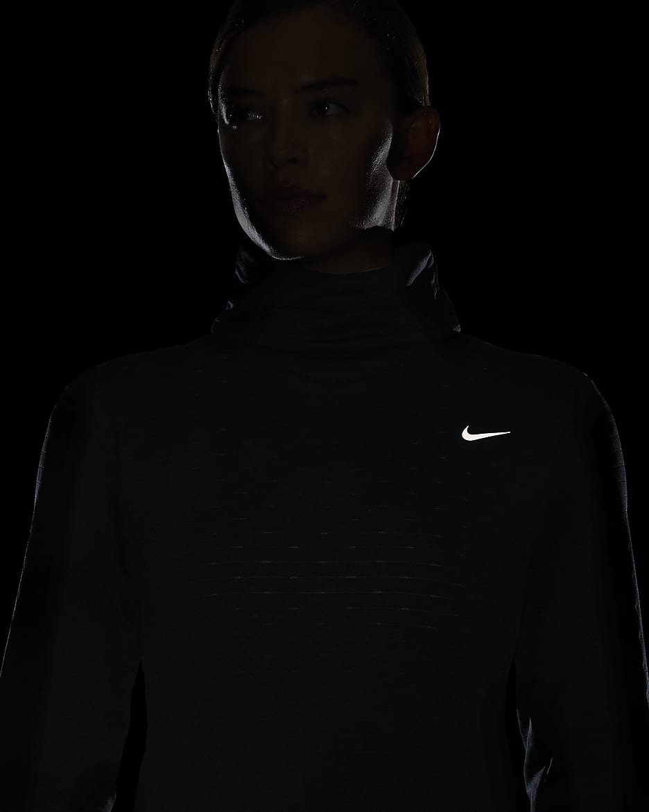 Nike Therma-FIT Swift Women's Turtleneck Running Top - Black