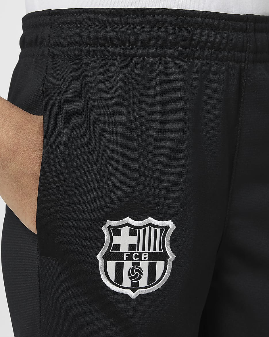 Stickad fotbolltracksuit FC Barcelona Strike Nike Dri-FIT för barn - Svart/Noble Red/Deep Royal Blue/Light Orewood Brown