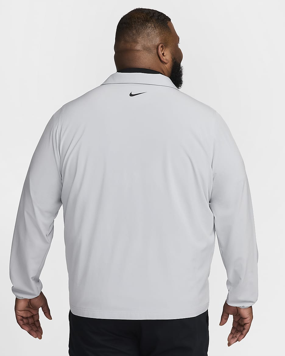 Nike Tour Men's Repel Full-Zip Golf Jacket - Light Smoke Grey/Black