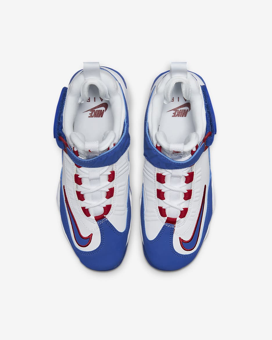 Calzado para niños grandes Nike Air Griffey Max 1 - Blanco/Rojo gimnasio/Azul eléctrico