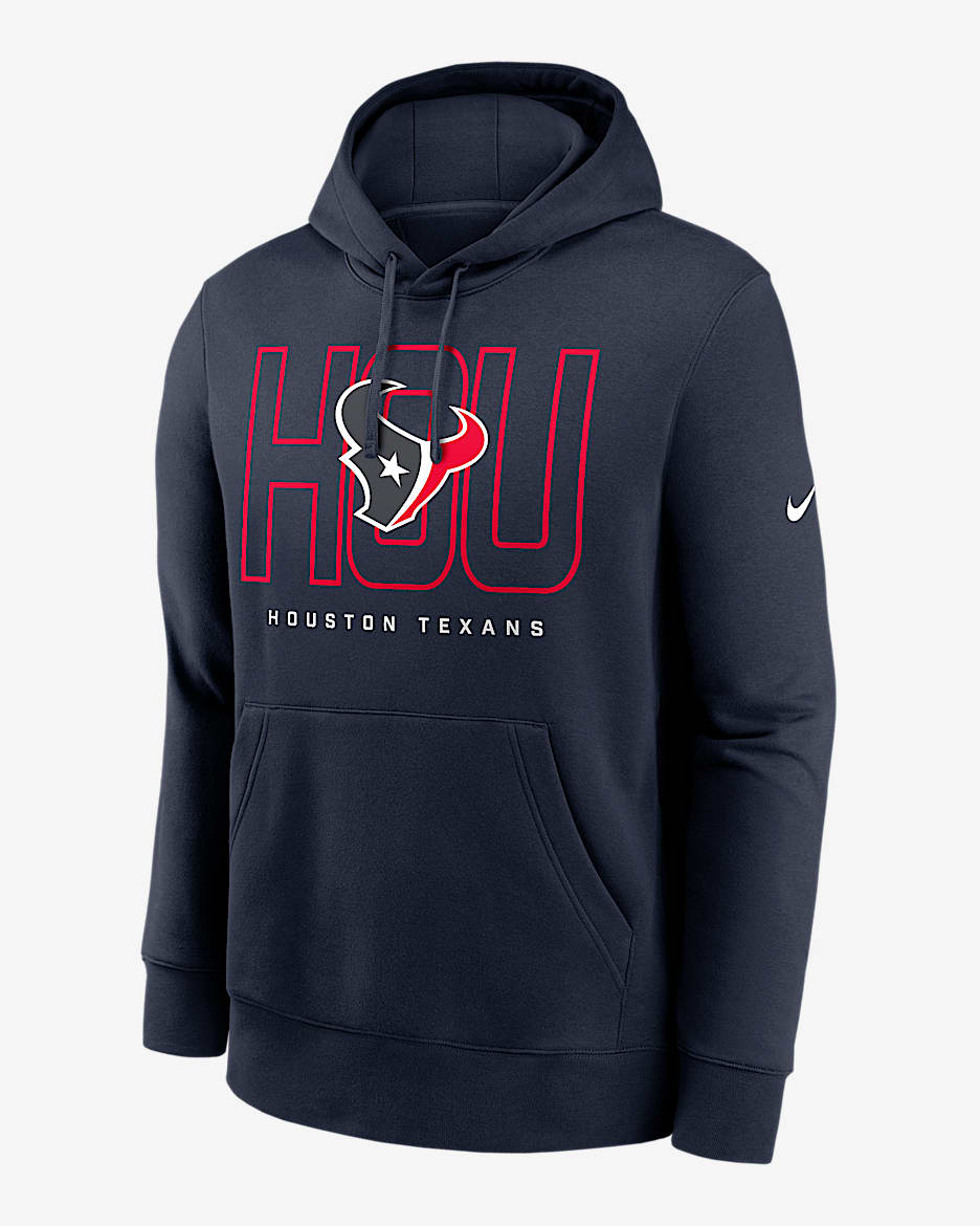 Houston Texans Busted Play Club Men's Nike NFL Pullover Hoodie - Navy