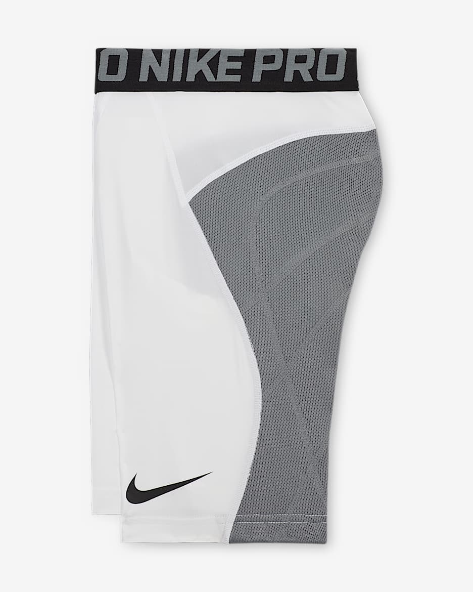 Shorts con deslizador para niños talla grande Nike Pro - Blanco