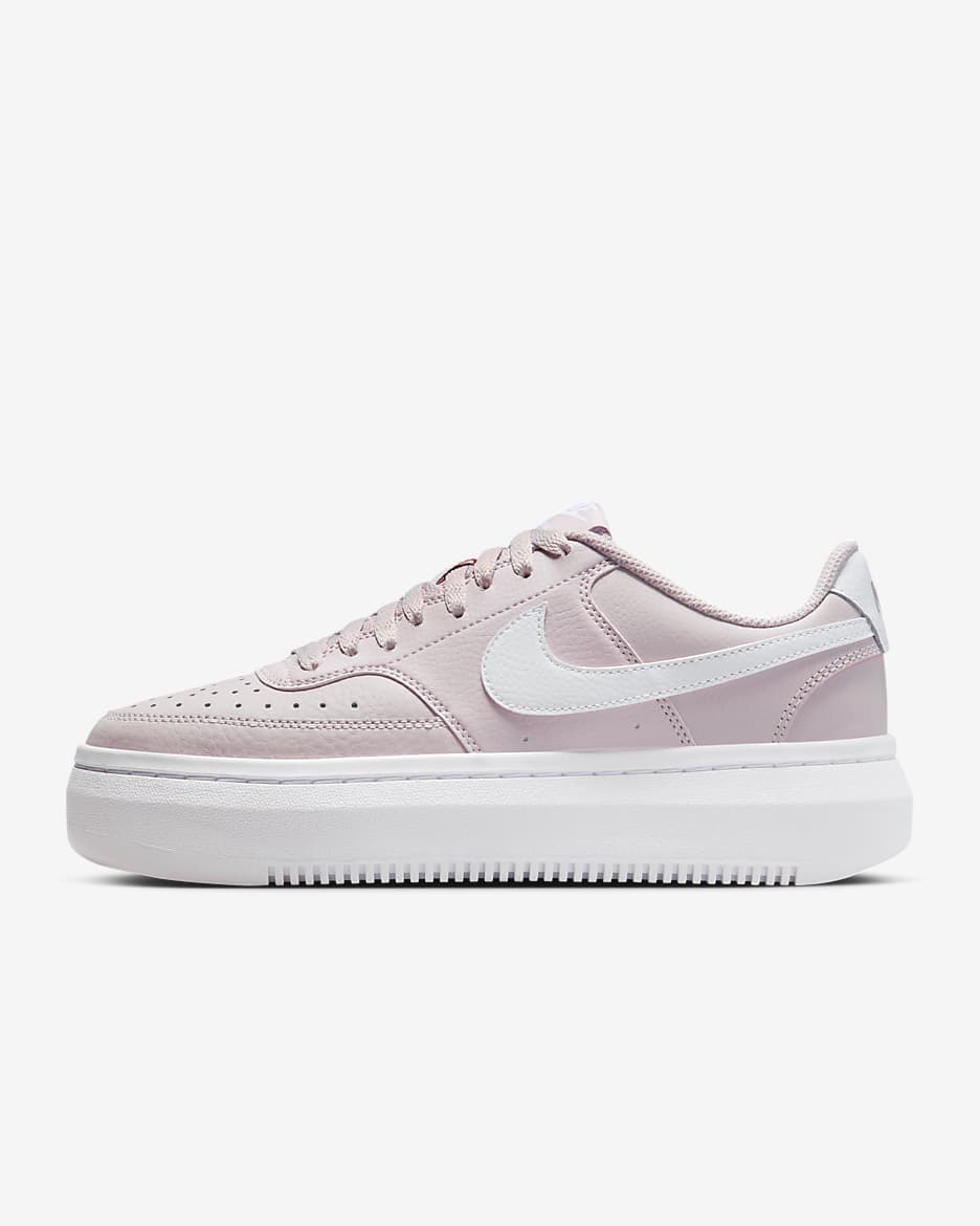 Chaussures Nike Court Vision Alta pour Femme - Platinum Violet/Blanc