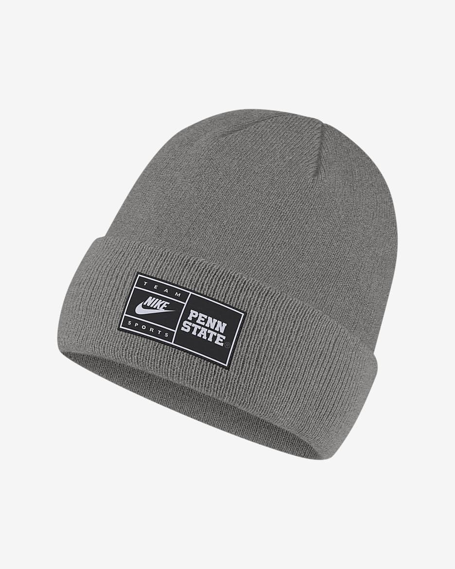 Nike College (Penn State) Cuffed Beanie - Grey Heather