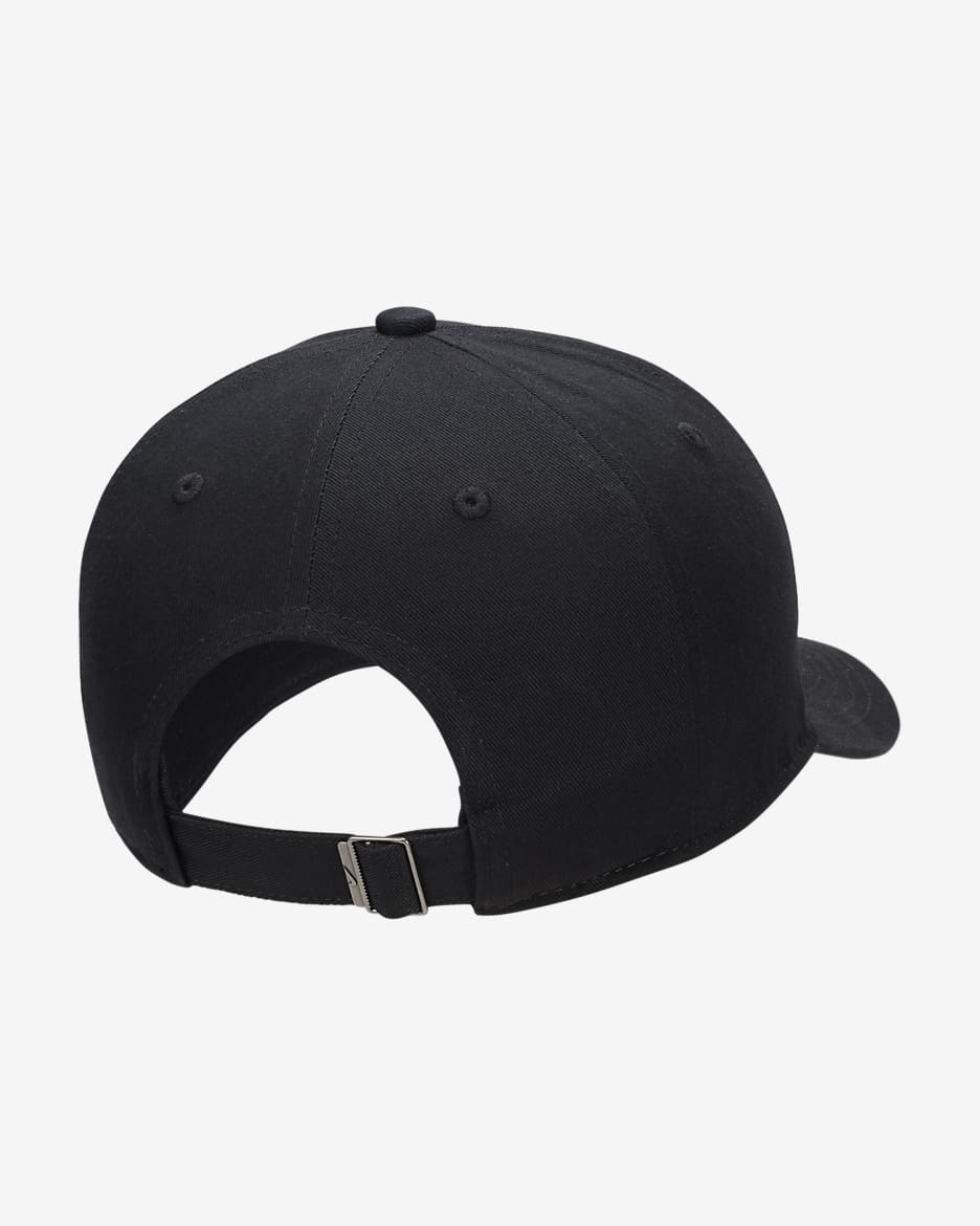 Casquette délavée sans structure Futura Nike Club pour enfant - Noir/Blanc