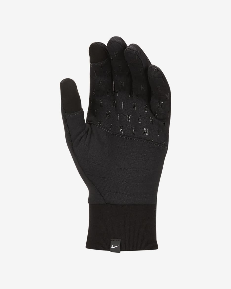 Nike Sphere Men's Running Gloves - Black/Black/Silver