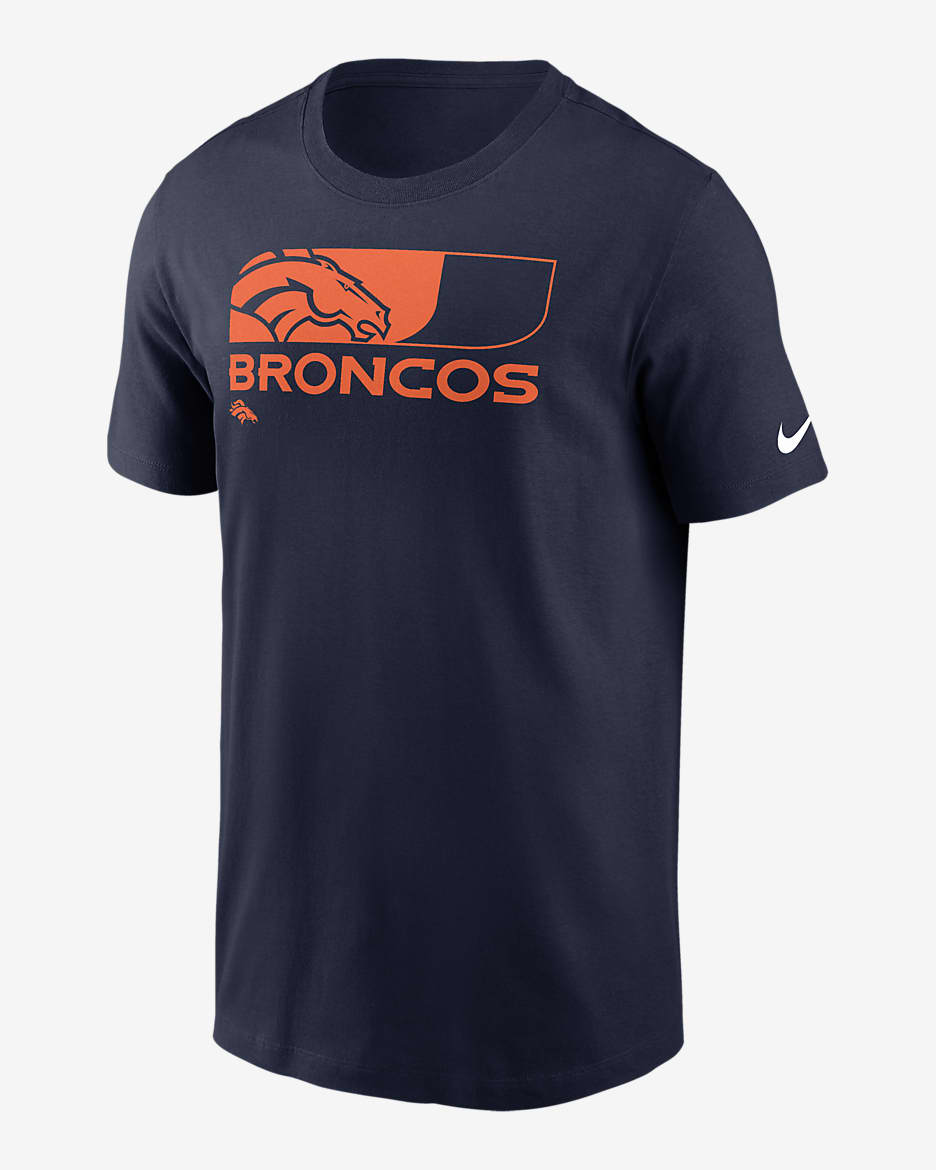Denver Broncos Air Essential Men's Nike NFL T-Shirt - Navy