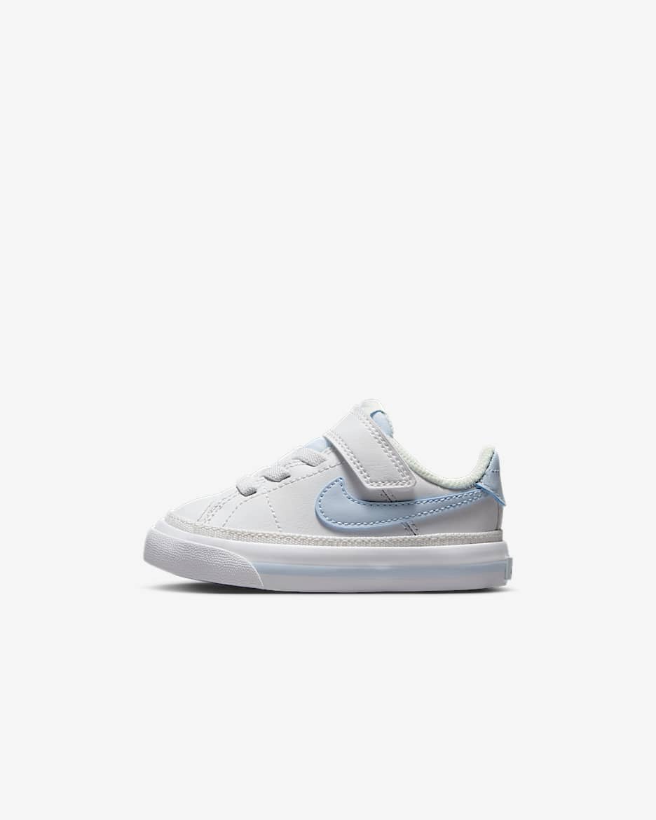 Tenis para bebé e infantiles Nike Court Legacy - Blanco/Vela/Tinte azul