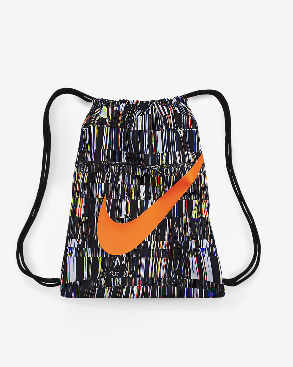 Nike Kids' Printed Gym Sack - Black/Black/Hyper Crimson