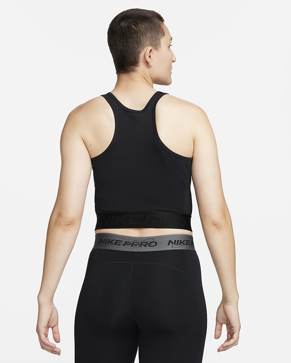 Nike Pro Dri-FIT Samarreta de disseny cropped - Dona - Negre