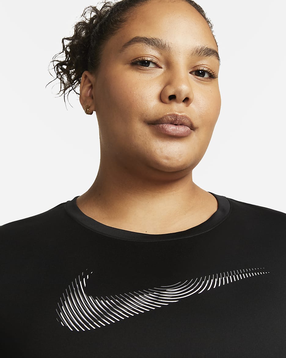 Nike DriFIT Swoosh Women's ShortSleeve Running Top (Plus Size). Nike IN