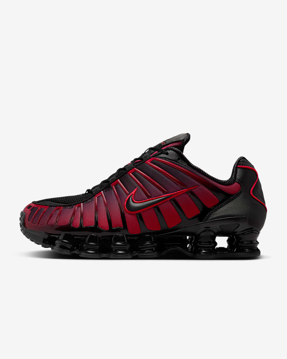 Nike Shox TL férficipő - Fekete/University Red/Fekete