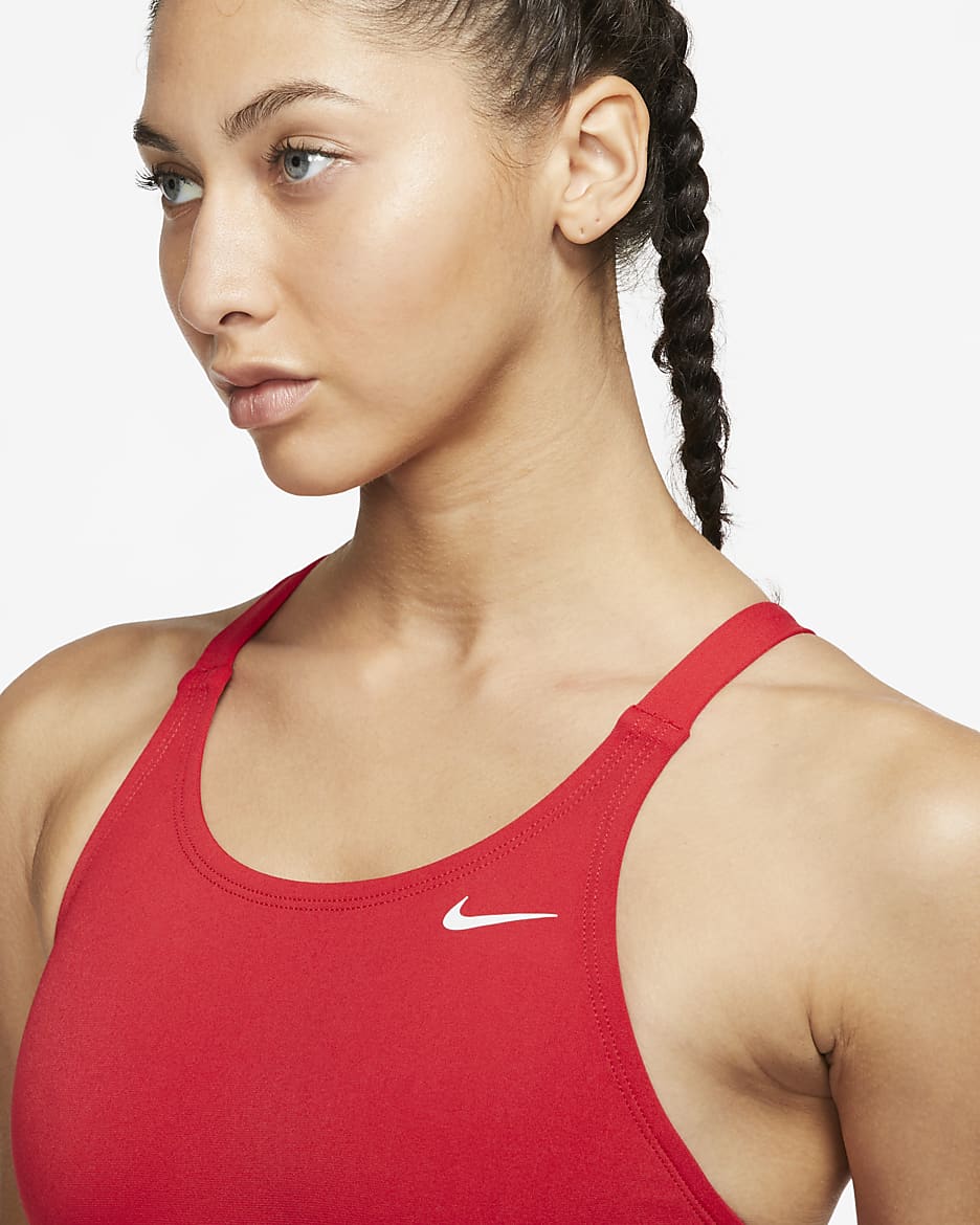 Traje de baño de una sola pieza para mujer Nike Swim Fastback - Rojo universitario