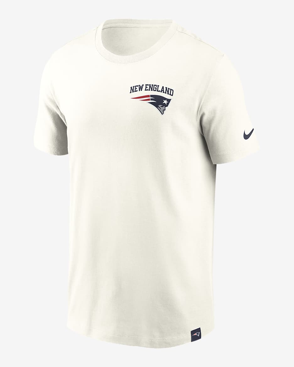 Playera Nike de la NFL para hombre New England Patriots Blitz Essential - Crema