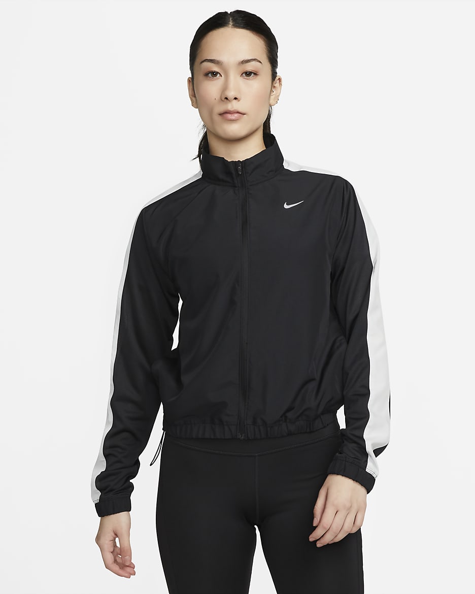 ナイキ Dri-FIT スウッシュ ラン ウィメンズ ランニングジャケット - ブラック/フォトンダスト