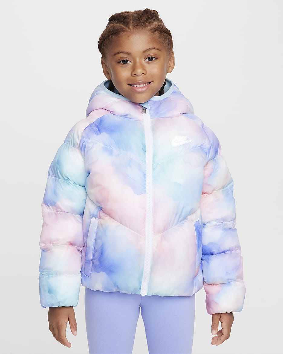 Chamarra acolchada ajustada para niños talla pequeña Nike - Multicolor