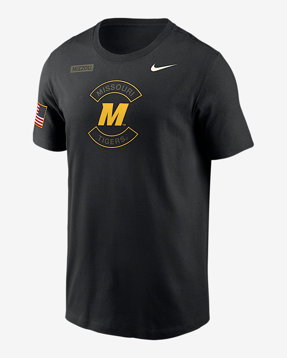 Missouri Tigers Team Issue Men's Nike Dri-FIT T-Shirt - Black